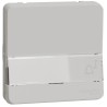 Mureva Styl - Bouton poussoir porte-etiquette - composable - IP55 - IK08 - blanc