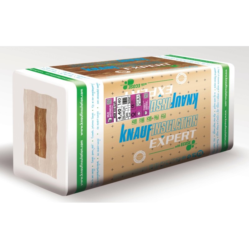 18 panneaux de laine de verre panneau 037 kraft, Ep.45mm, 1.35x0.6m KNAUF