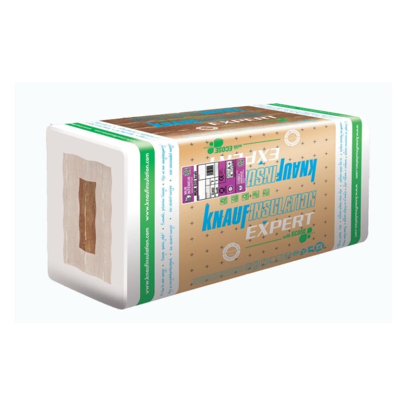 Laine de verre Knauf 032 — Ép.100mm — 1.35x0.6 m — kraft