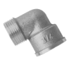 Coude Mâle/Femelle a Visser Chrome