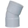 Raccord PVC femelle/femelle — coude 22°