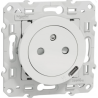 Odace 2011 - prise affleurante + USB C 10.5W - blanc