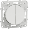 Odace 2011 - double poussoir - blanc