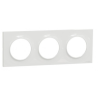 Odace 2011 Styl -  plaque 3 postes H/V entraxe 71mm blanc
