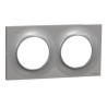 Odace 2011 Styl -  plaque 2 postes H/V entraxe 71mm aluminium