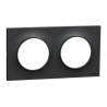 Odace 2011 Styl -  plaque 2 postes H/V entraxe 71mm anthracite