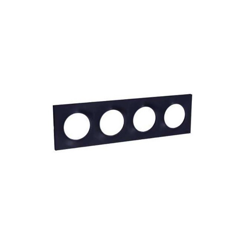 Odace 2011 Styl -  plaque 4 postes H/V entraxe 71mm anthracite