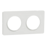 Odace 2011 Touch -  plaque 2 postes H/V entraxe 71mm blanc