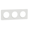 Odace 2011 Touch -  plaque 3 postes H/V entraxe 71mm blanc