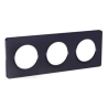 Odace 2011 Touch -  plaque 3 postes H/V entraxe 71mm anthracite