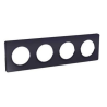 Odace 2011 Touch -  plaque 4 postes H/V entraxe 71mm anthracite